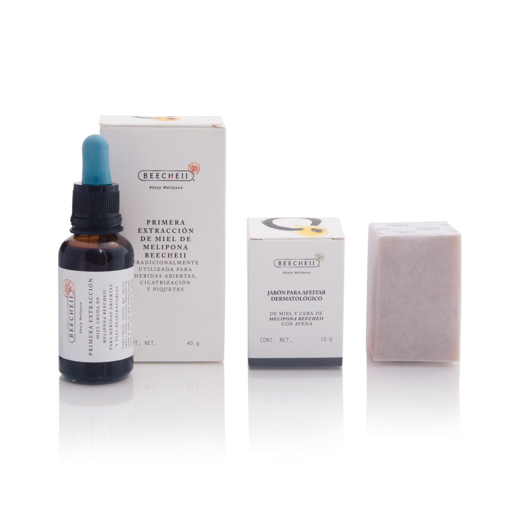 KIT de AFEITAR, Afeitado piel suave sensible, rasurar diabético – BEECHEII